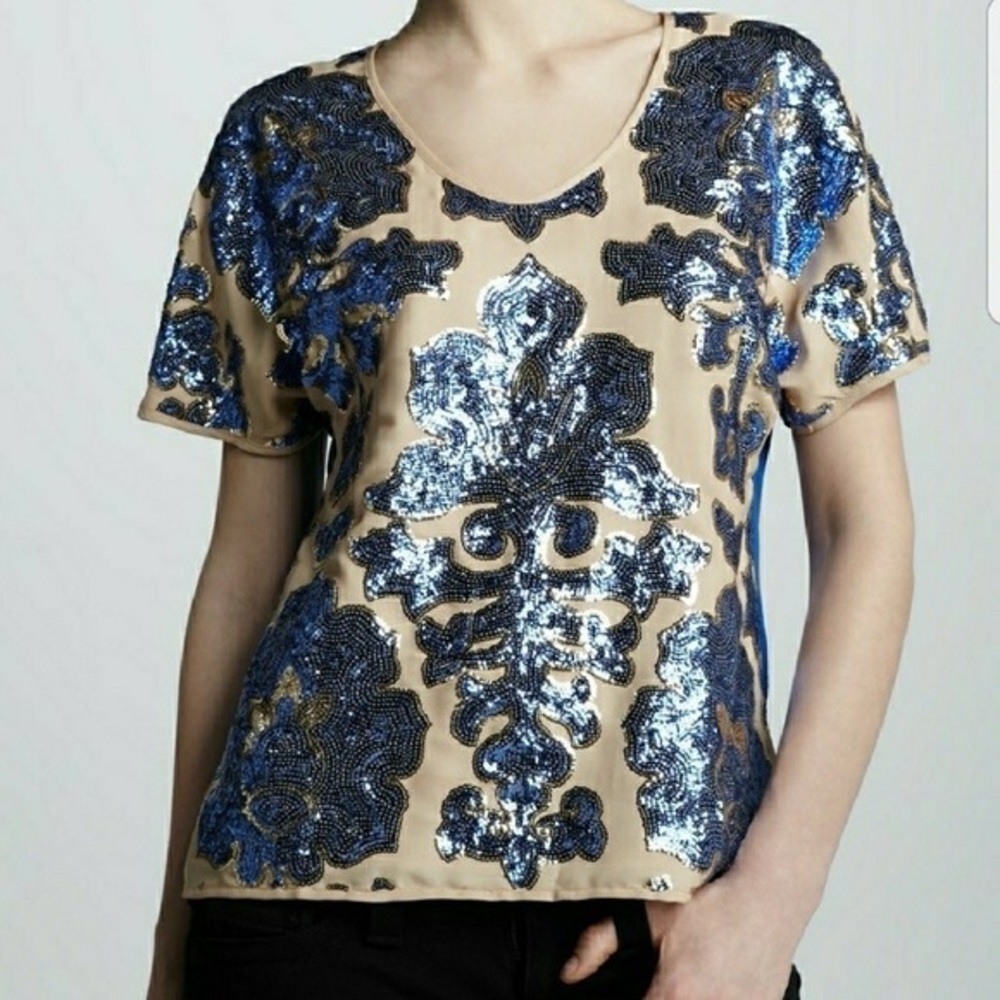 NEIMAN MARCUS for TARGET TRACY REESE SEQUINED BLOUSE🤩💙